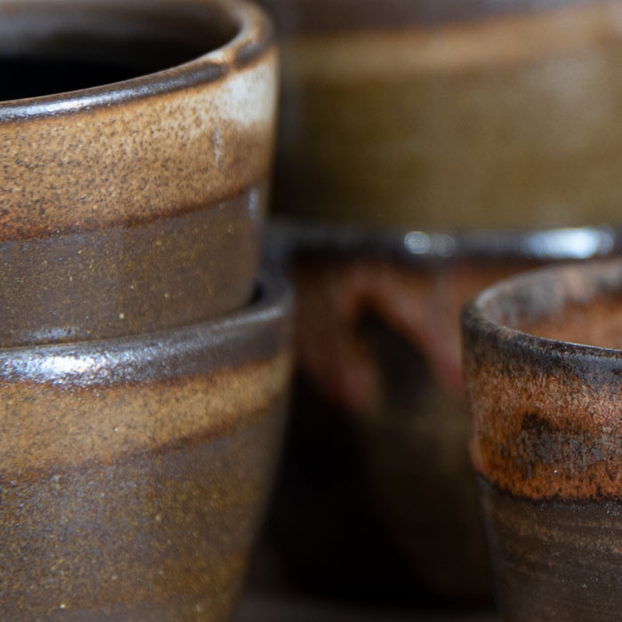 Handmade ceramic collection 'black' – stoneware pottery