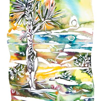 Watercolor art in Tarifa – Sea landscape paintings