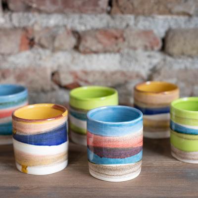 Handmade ceramic cups in Malaga