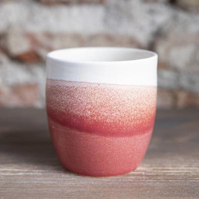 Handmade stoneware ceramic cup